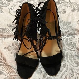 Ann Taylor fringe heels